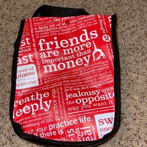 Red small lulu lemon bag